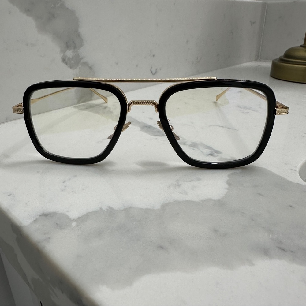 Black & Gold Fashion Glasses Bluelight Blocking
